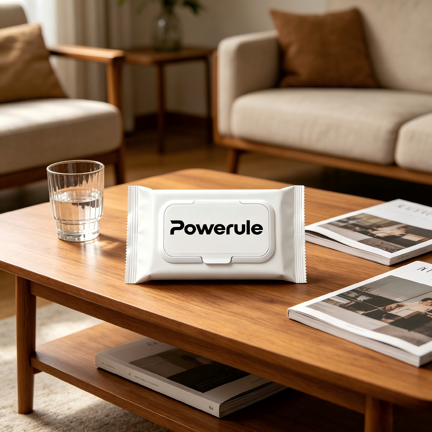 Powerule Disinfecting Wipes, Multi-Surface Cleaning & Sanitizing Wipes, Portable Pack, Alcohol-Free