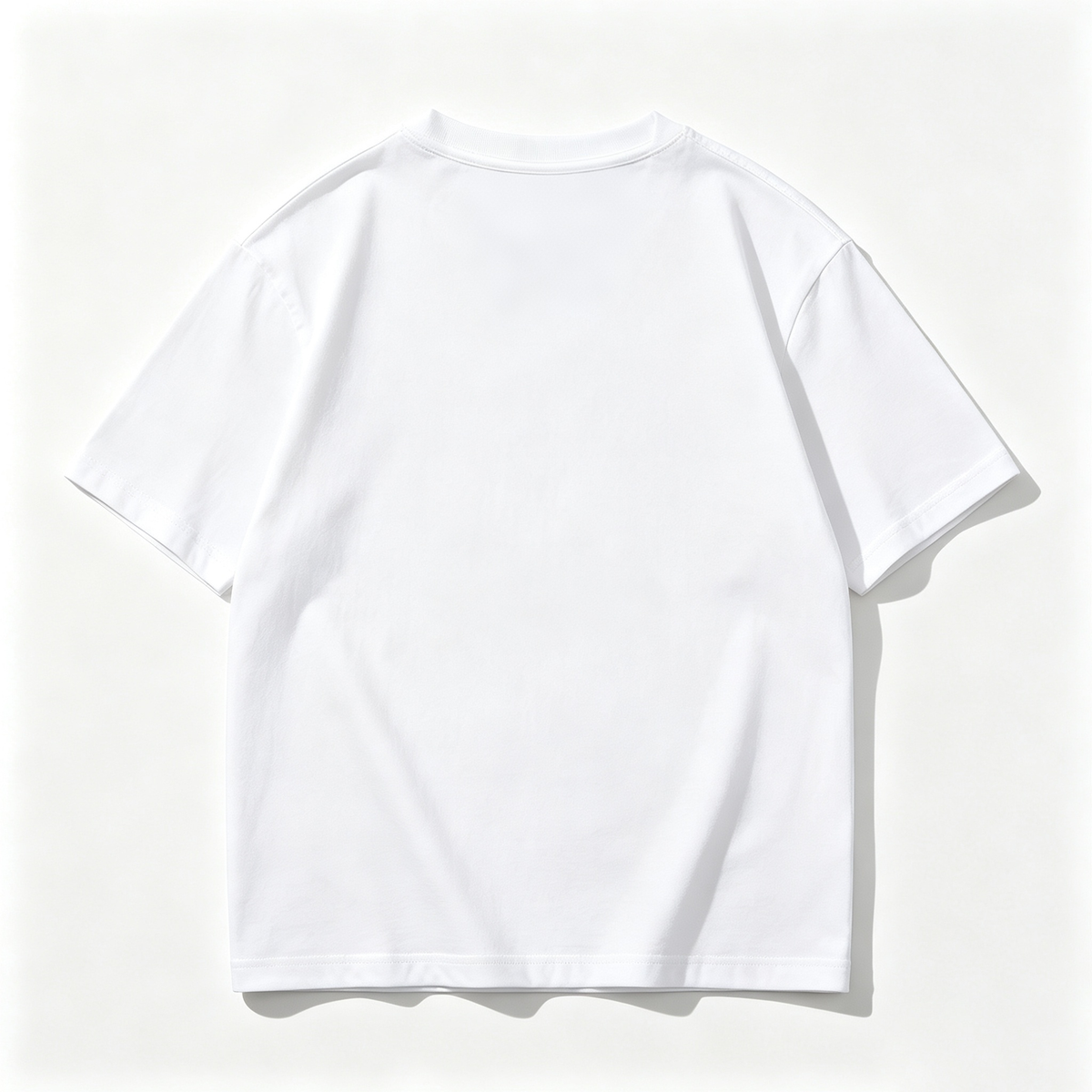 Jarfox Men's Classic Short Sleeve Crew Neck T-Shirt, Casual Solid White Basic Tee Top for Daily Wear