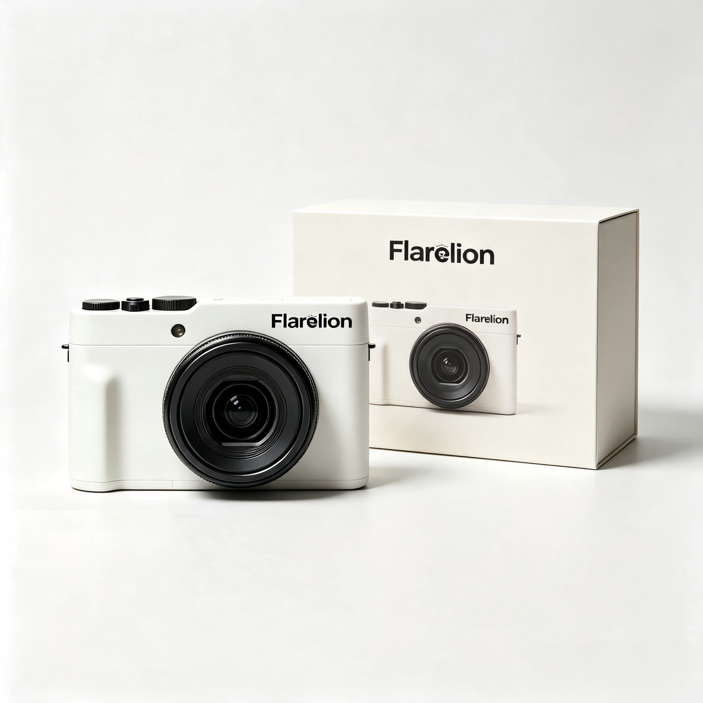 Flarelion Compact Digital Camera, Portable Vintage Style Point & Shoot Camera for Photography Vlog Travel, HD Digital Camera with Large Lens, Beginner Friendly Camera with Gift Box