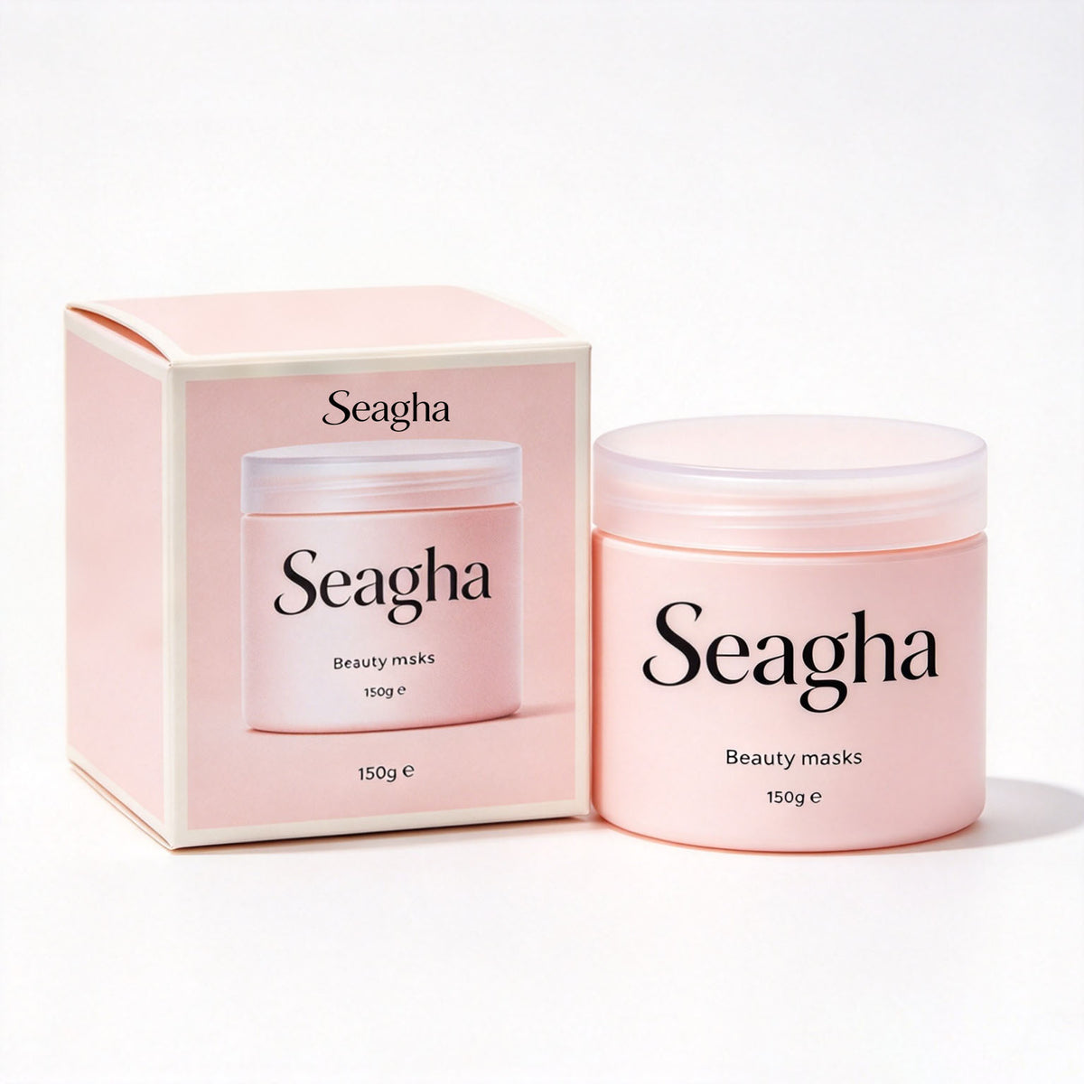 Seagha Beauty Mask, Skin Brightening & Refreshing Facial Mask, Soft Cream Mask for At-Home Facial Treatment 150g