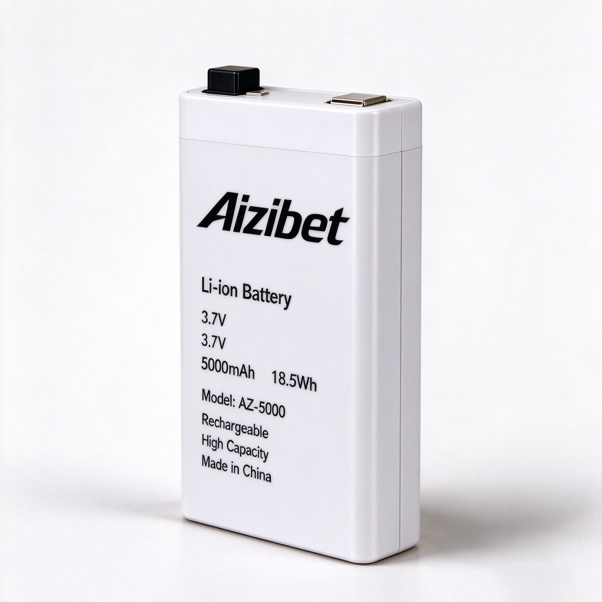 Aizibet Rechargeable Lithium-Ion Battery AZ-5000, 3.7V 5000mAh High Capacity Replacement Li-ion Battery for Electronic Devices