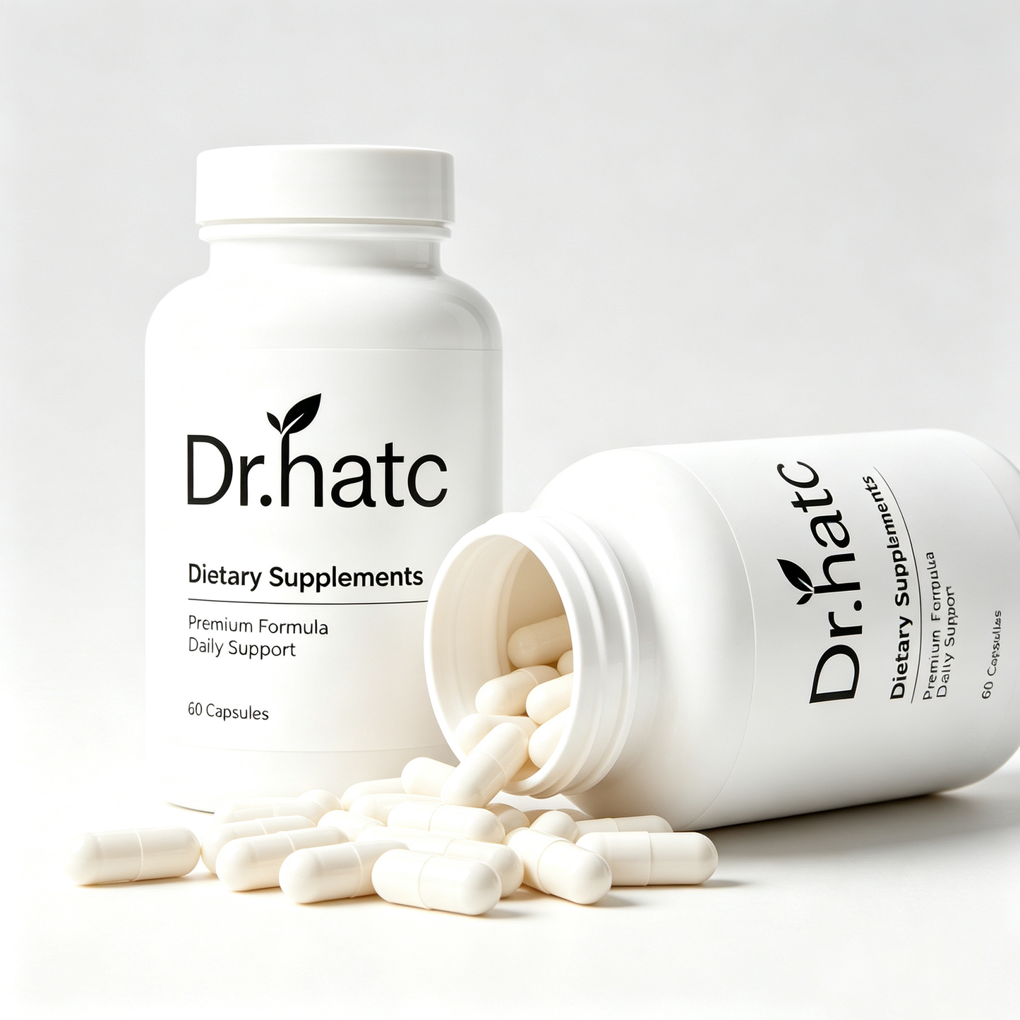 Dr.hatc All‑Natural Daily Dietary Supplement Capsules, Premium Herbal Formula, Nutrition Immune & Body Wellness Support, Non‑GMO