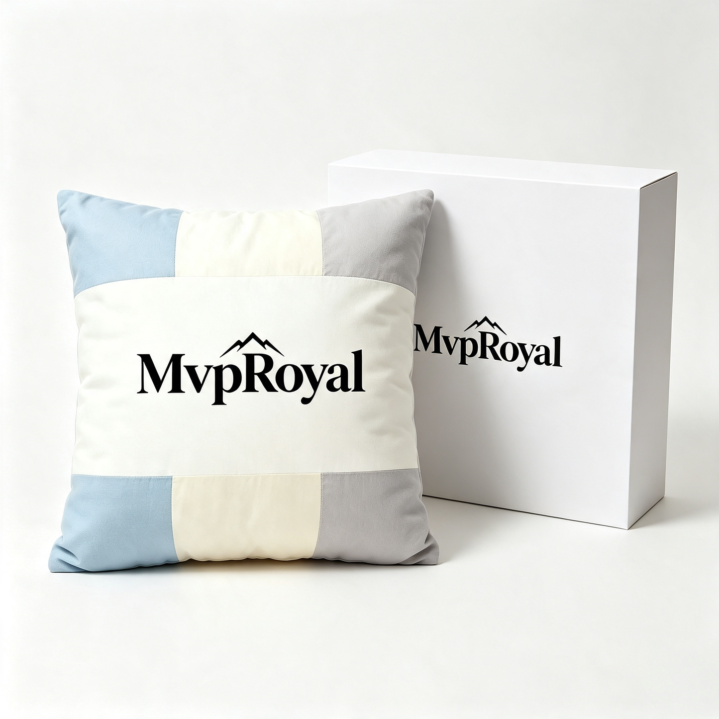 MvpRoyal Patchwork Square Throw Pillow Soft Decorative Cushion for Sofa Couch Bed, Vacuum Compressed Packaging