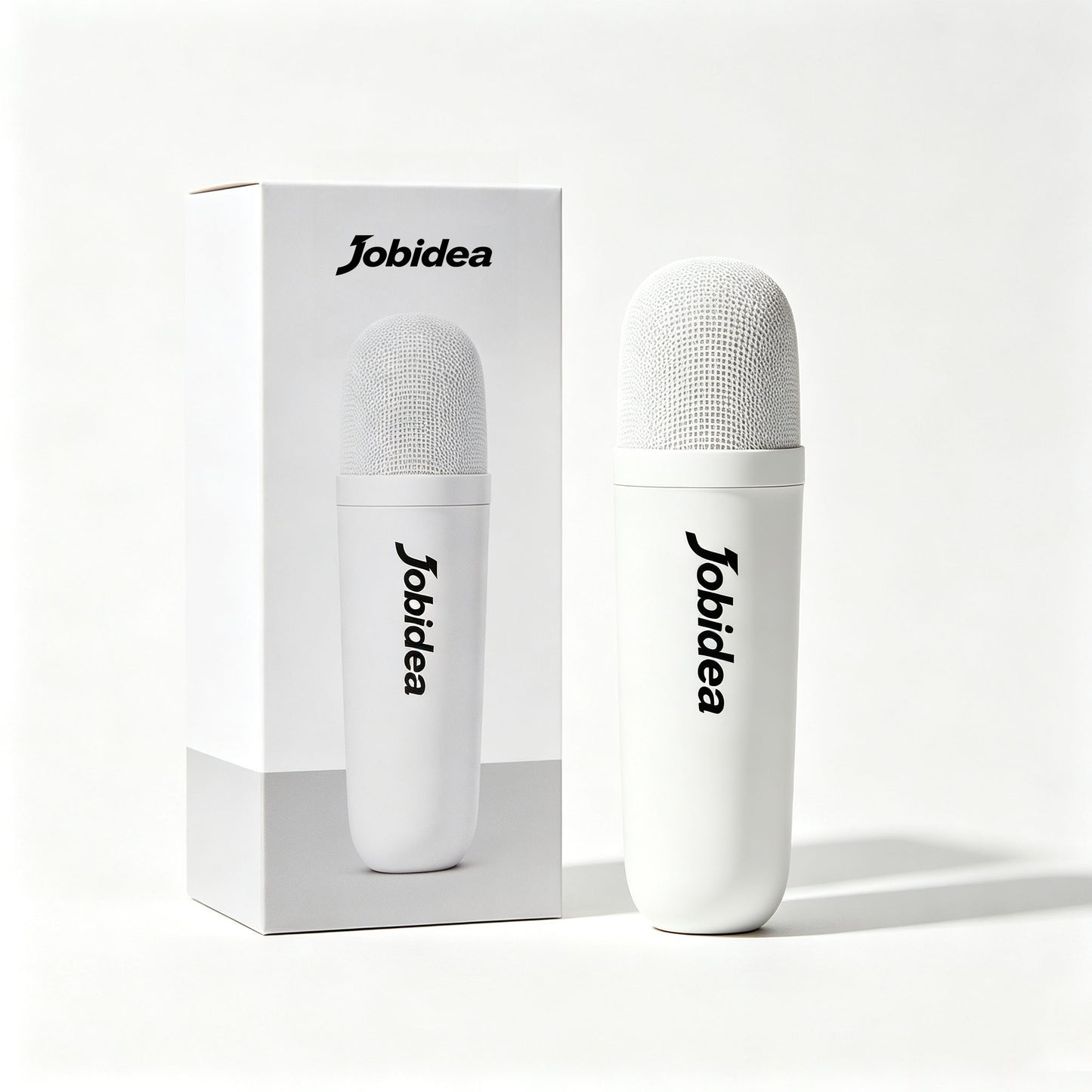 Jobidea Portable Wireless Karaoke Microphone, Mini Handheld Singing Mic for Home Travel Party, Lightweight Pocket Size Bluetooth Microphone for Phone Recording & Entertainment