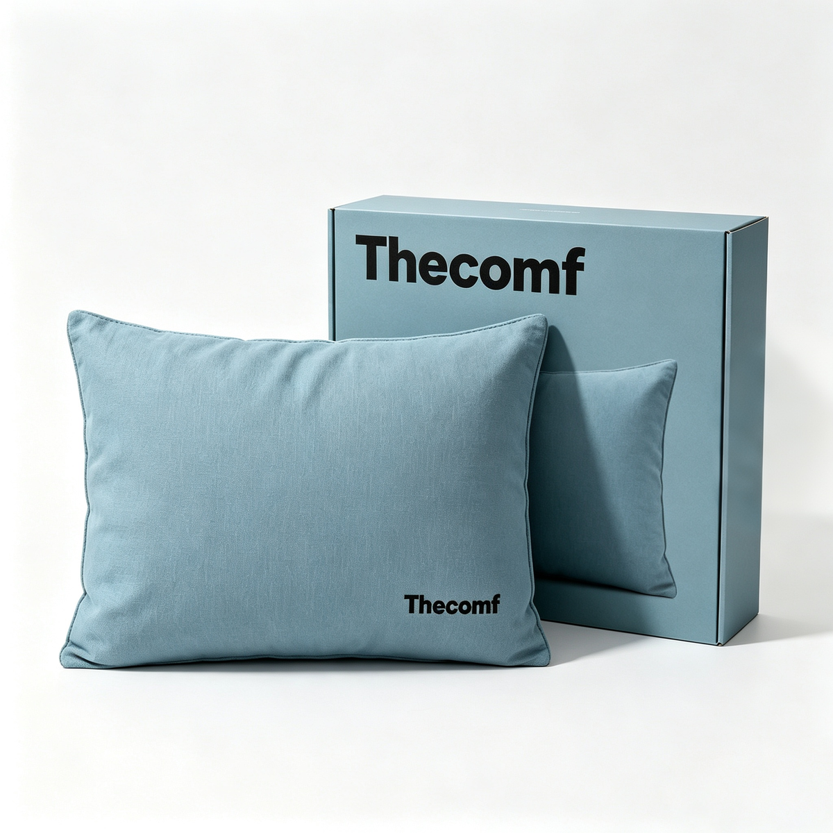Thecomf Bed Pillow, Soft Breathable Rectangular Sleeping Pillow for Bedroom & Guest Room, Vacuum Compressed Pillow with Skin-Friendly Fabric