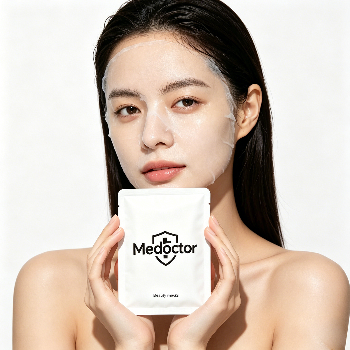 Medoctor Hydrating Repair Beauty Face Masks, 5 Sheets Per Box, Soothing Moisturizing Facial Mask for Sensitive Dry Skin, Deep Hydration Calming Skin Care Mask for Daily Use