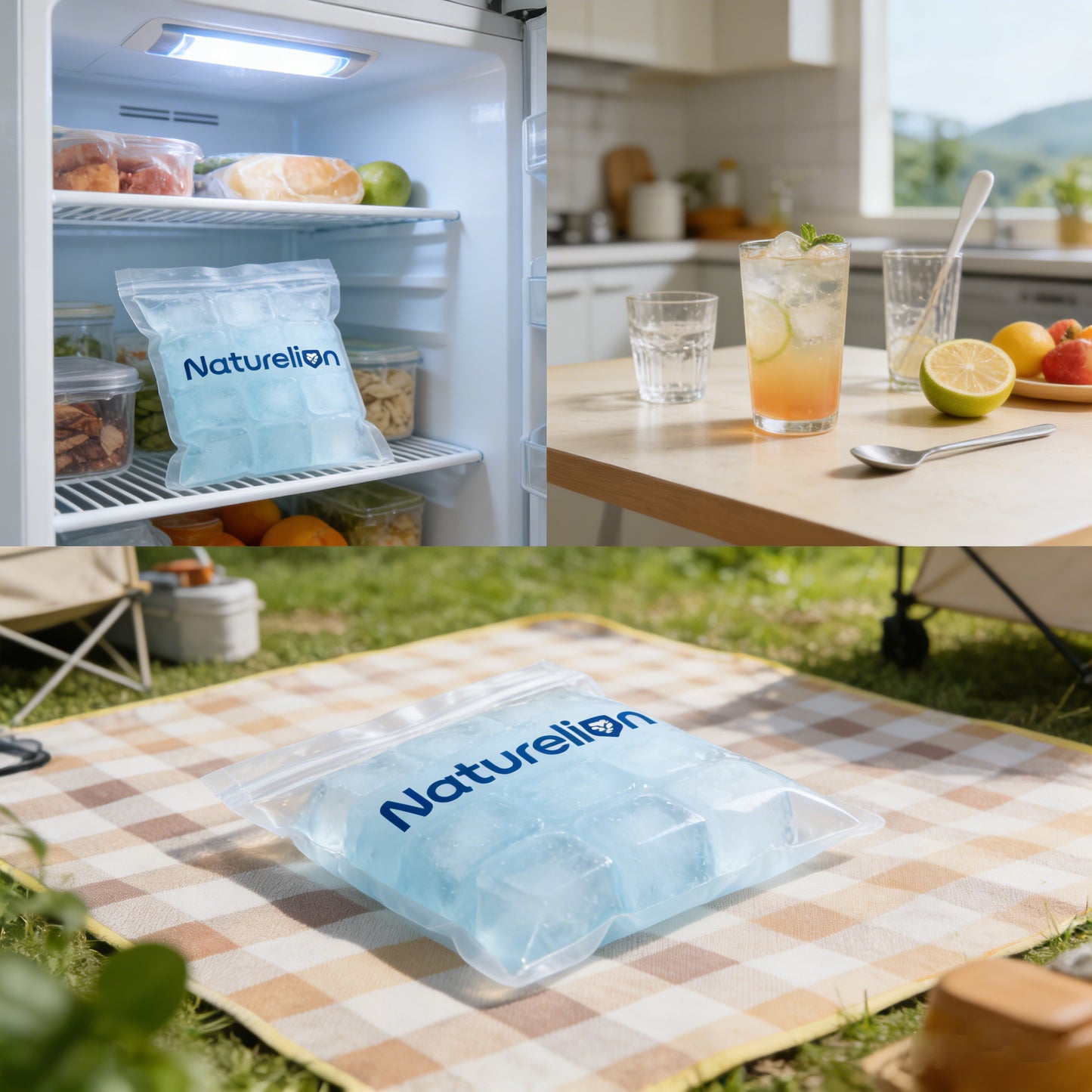 【Naturelion Plastic Storage Bags for Ice】—— Reliable Choice of Freezing & Convenience
