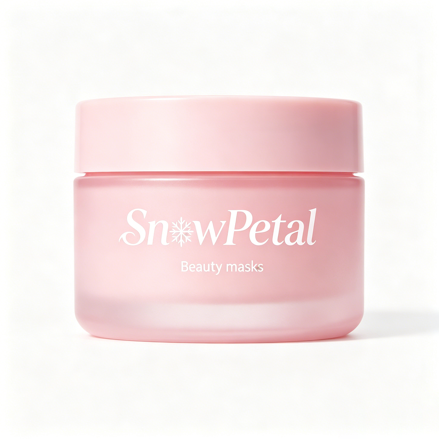 SnowPetal Hydrating Glow Beauty Mask, Deep Moisturizing Brightening Facial Mask for Dry Dull Skin, Soft Cream Wash-off Face Mask for All Skin Types