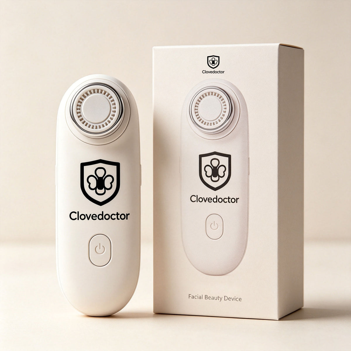 Clovedoctor Compact Electric Facial Massager, Multi‑Function Skin‑Care Beauty Device for Daily Facial Treatment