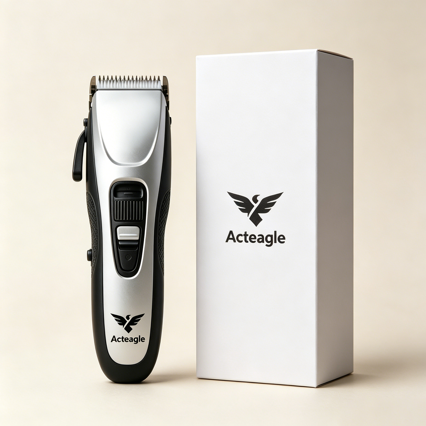 Acteagle Rechargeable Hair Clippers, Adjustable Blade Cordless Hair Trimmer for Family Home Haircuts, Smooth Cutting Low Noise Barber Clipper