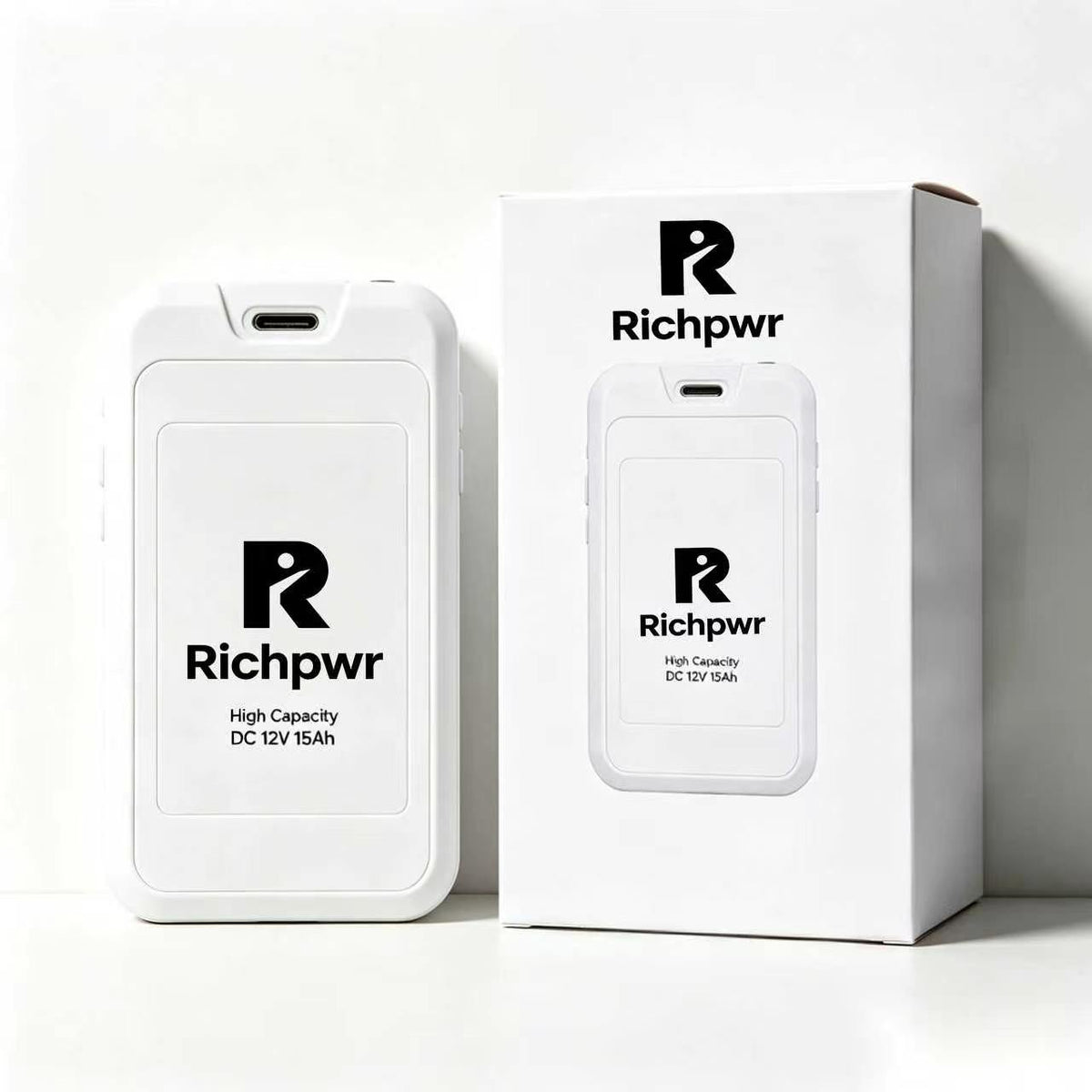 Richpwr 12V 15Ah High Capacity Rechargeable Power Battery, Portable DC Backup Power Supply for Outdoor and Household Emergency Use