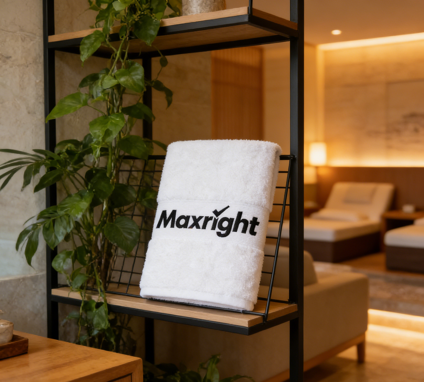 【Maxright Premium Cotton Bath Towel】—— Your Daily Luxury of Softness & Cleanliness