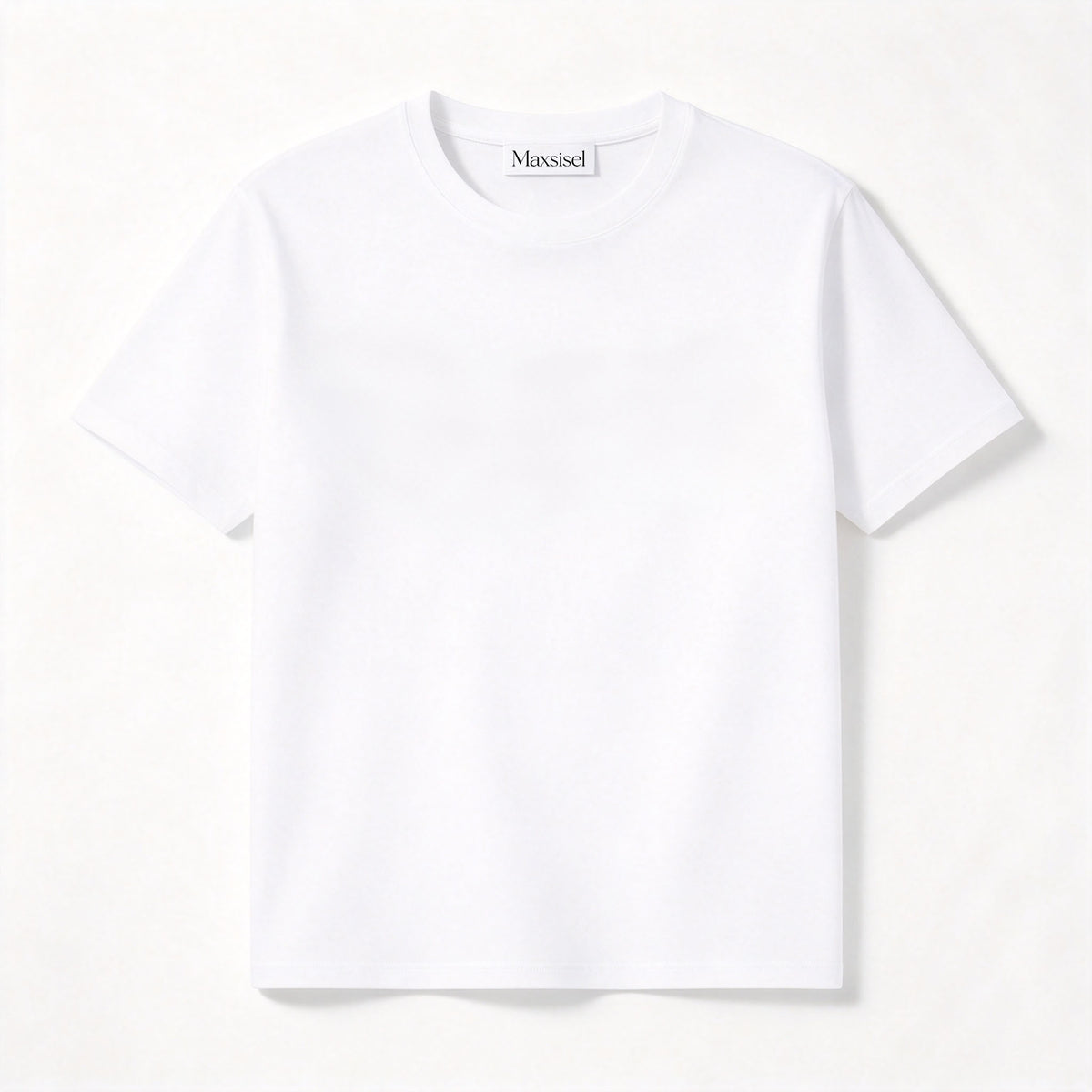 Maxsisel Classic Crew Neck Cotton T-Shirt, Soft Breathable Short Sleeve Tee, Versatile Basic Solid Casual Tops for Men Daily Wear
