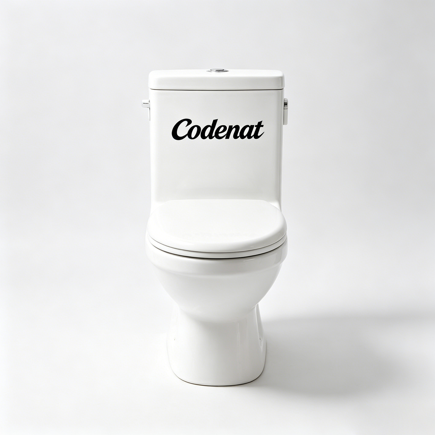 Codenat One Piece Elongated Toilet Bowl, High Efficiency Water Saving Single Flush Ceramic Toilet, Comfort Height Soft Close Seat Bathroom Toilet for Home Remodel Apartment