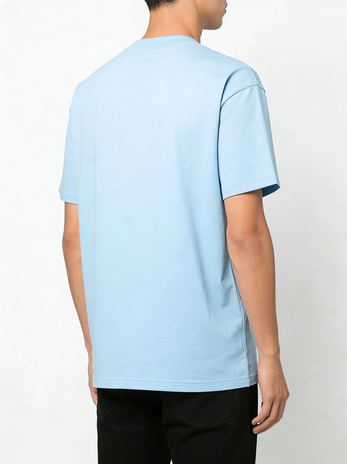 【Bbuddy Sky Blue Cartoon Letter Tee】—— Cute & Comfortable Casual Essential