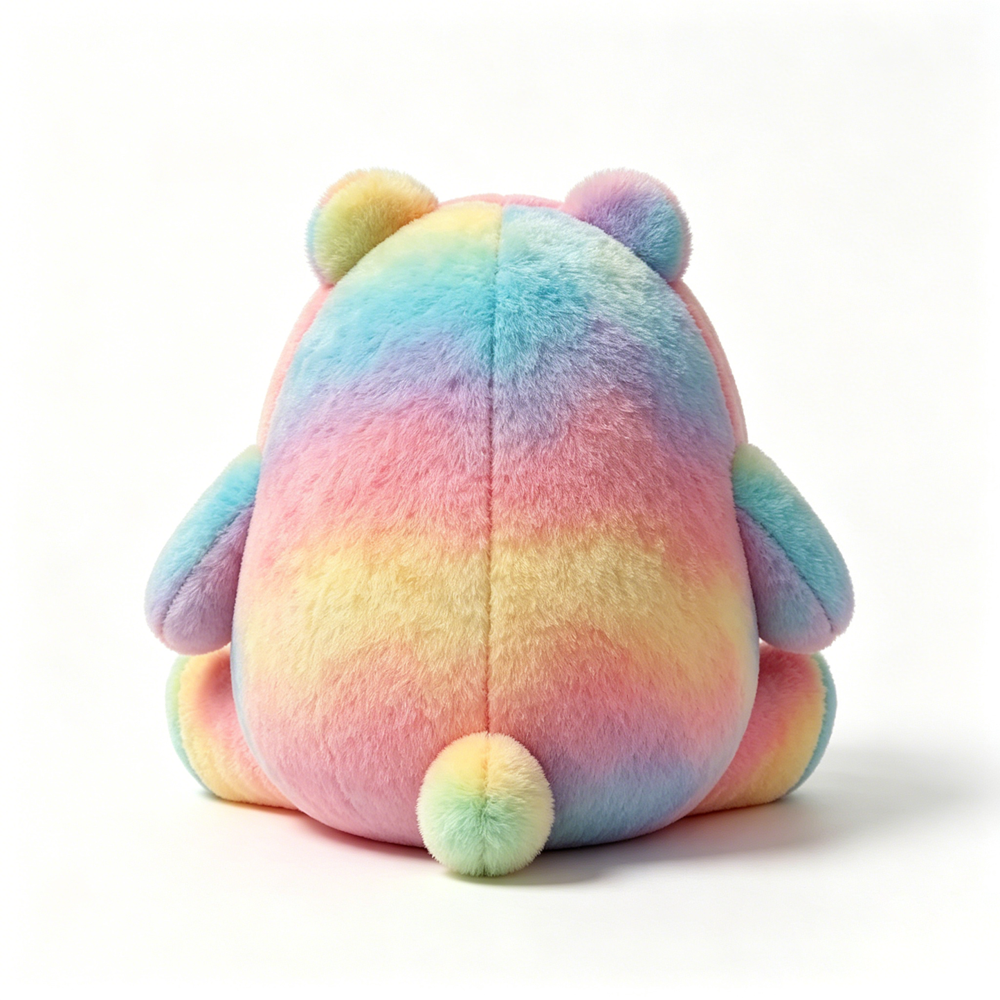Growtop Rainbow Plush Bear Toy, Soft Stuffed Animal Pillow, Cute Tie-Dye Plushie for Kids & Adults, Perfect for Gift & Home Decor