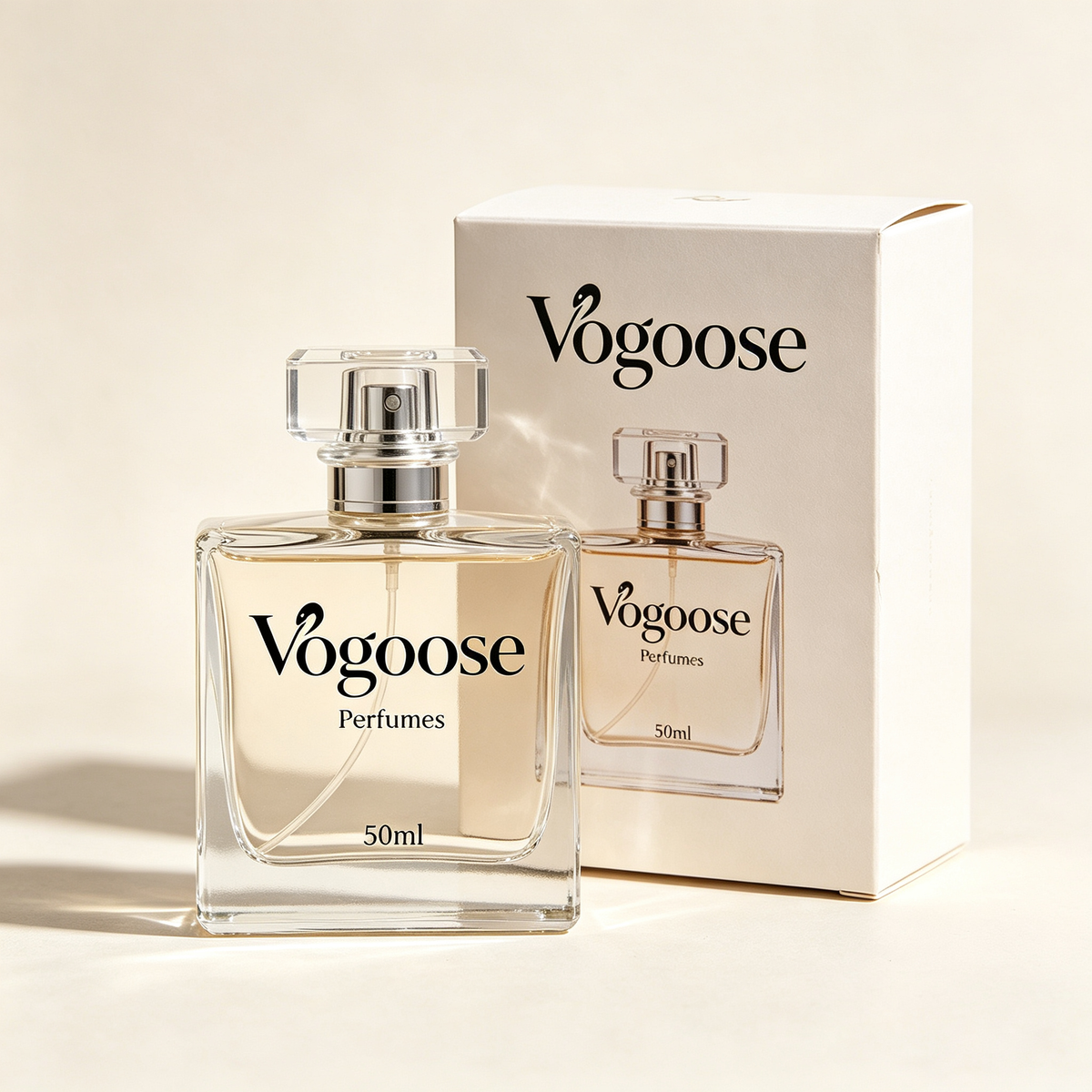 Vogoose Eau de Parfum for Women, Long‑Lasting Elegant Fragrance, Luxury Square Glass Bottle Perfume, Daily & Party Scent