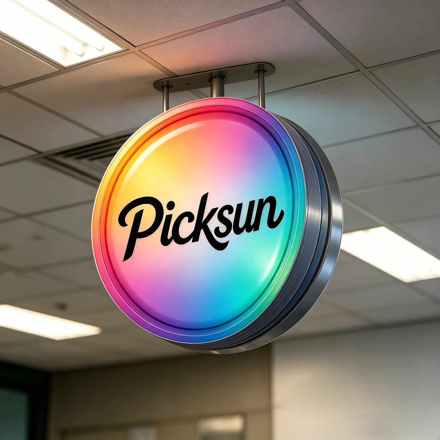 【Picksun Round Luminaries Sign】—— Eye-Catching Lighting Sign for Commercial Spaces & Decor