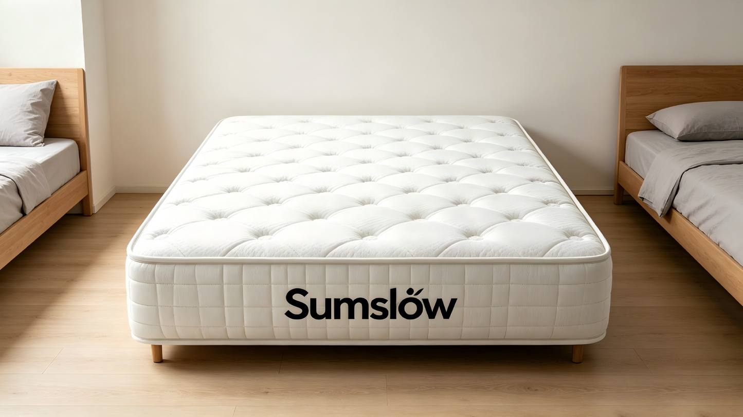 Sumslow Memory Foam Hybrid Mattress, Medium Firm Support, Pressure Relief, Motion Isolation