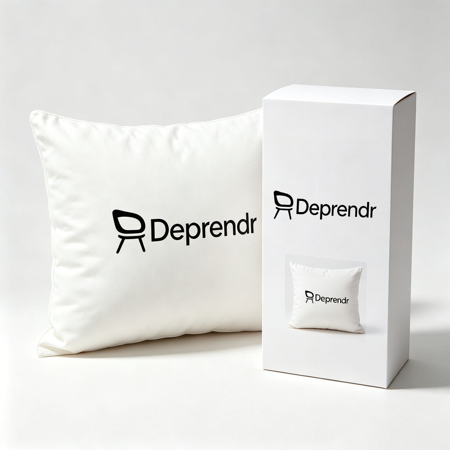 Deprendr Pillow, Soft Square Accent Cushion for Couch Sofa Bed Bedroom, Compressed Packaged, Fluffy Supportive Home Decor Pillow
