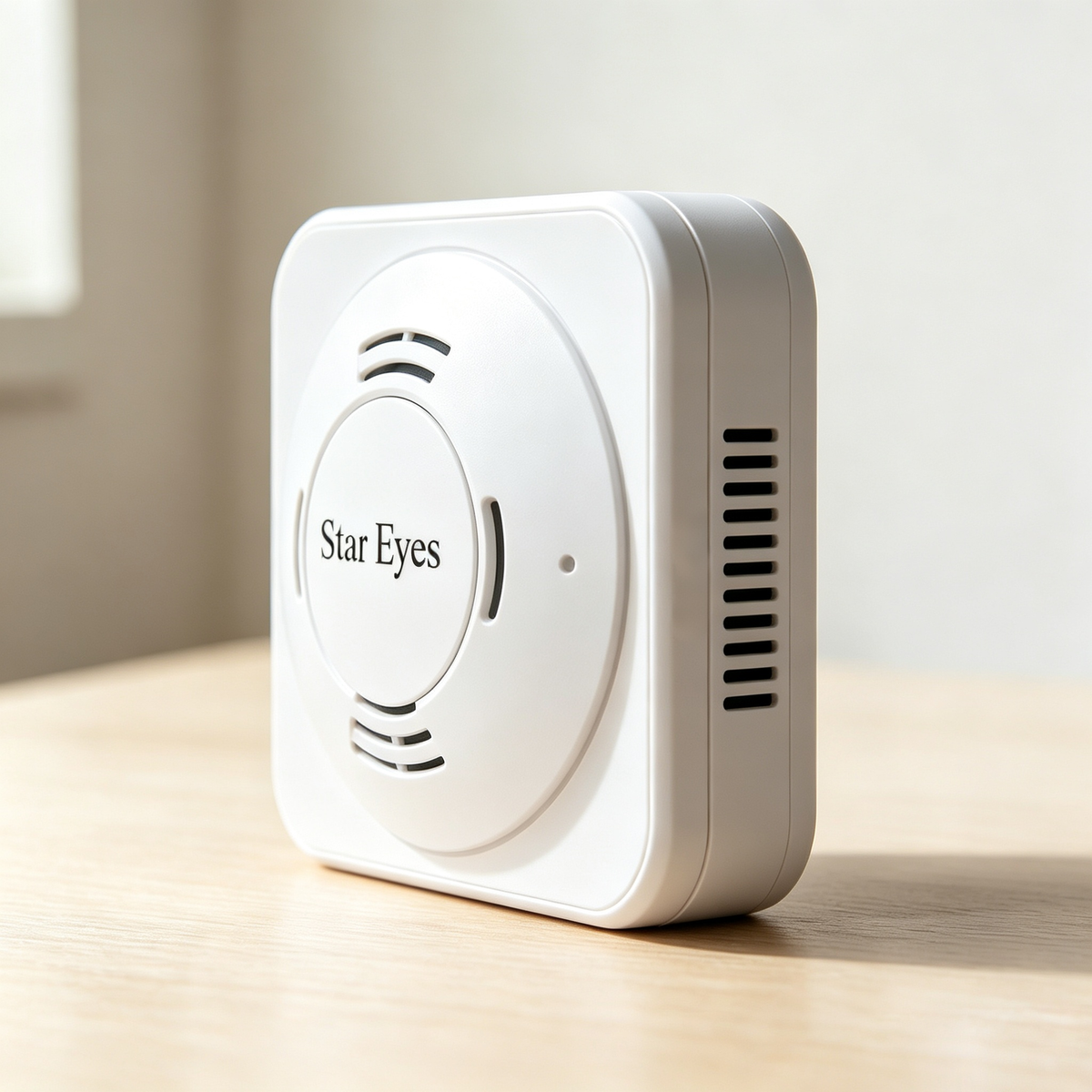 Star Eyes Smoke Detector, Fire Alarm Smoke Sensor with Photoelectric Sensor, Low Battery Warning, Independent Smoke Fire Detector for Home, Bedroom, Office, Warehouse