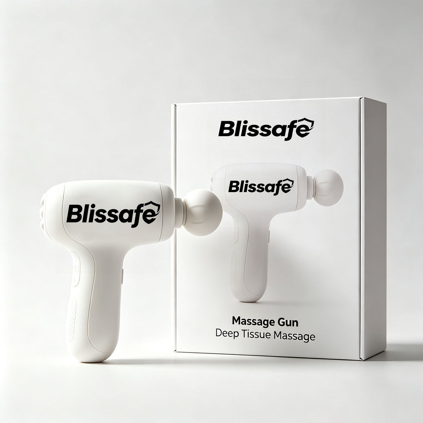 Blissafe Mini Massage Gun, Portable Deep Tissue Percussion Massager, Rechargeable Quiet Muscle Massage Device for Gym Office Home Recovery