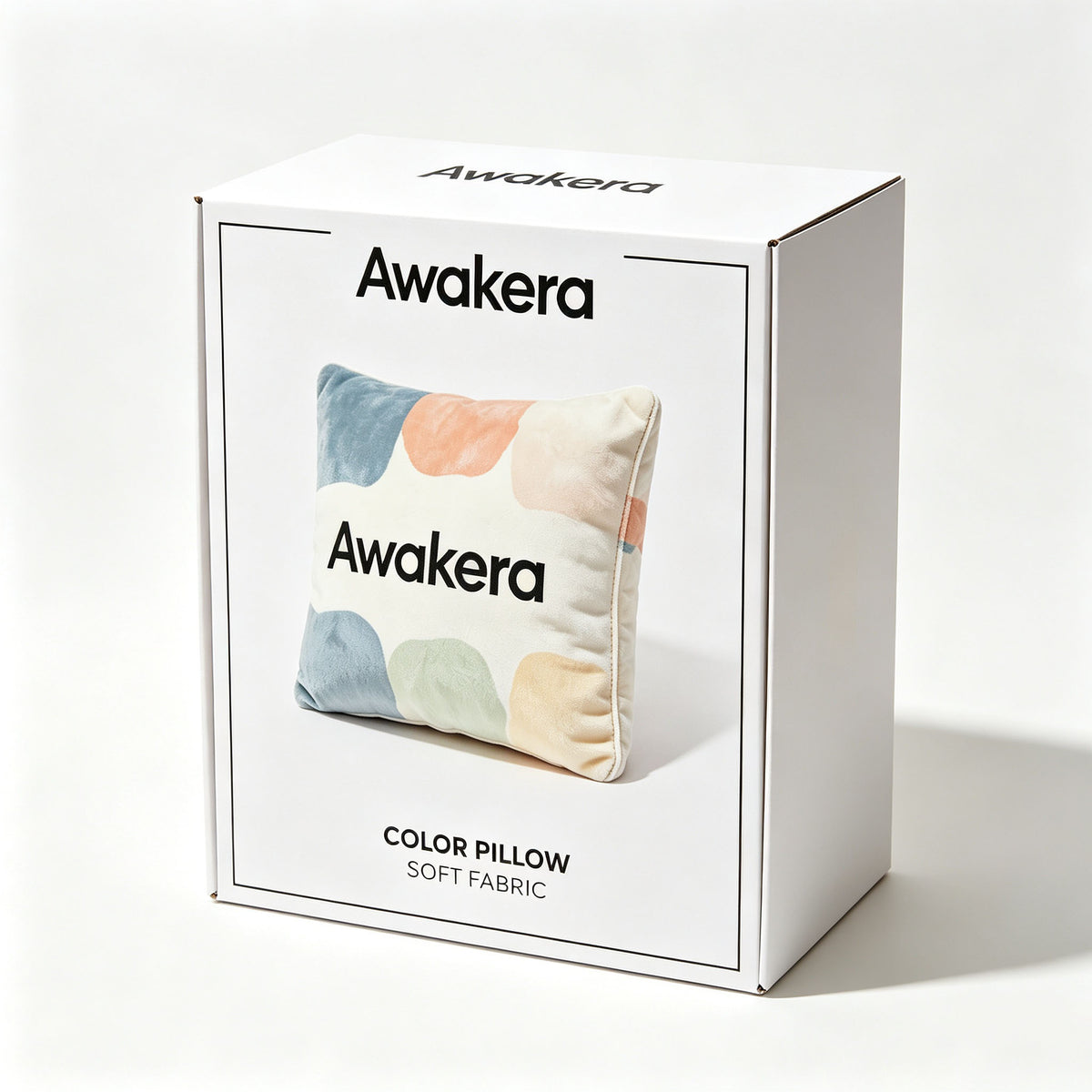 Awakera Decorative Throw Pillow, Soft Plush Square Cushion for Sofa Couch Bed, Compressed for Shipping, Modern Home Decor Pillow for Living Room Bedroom