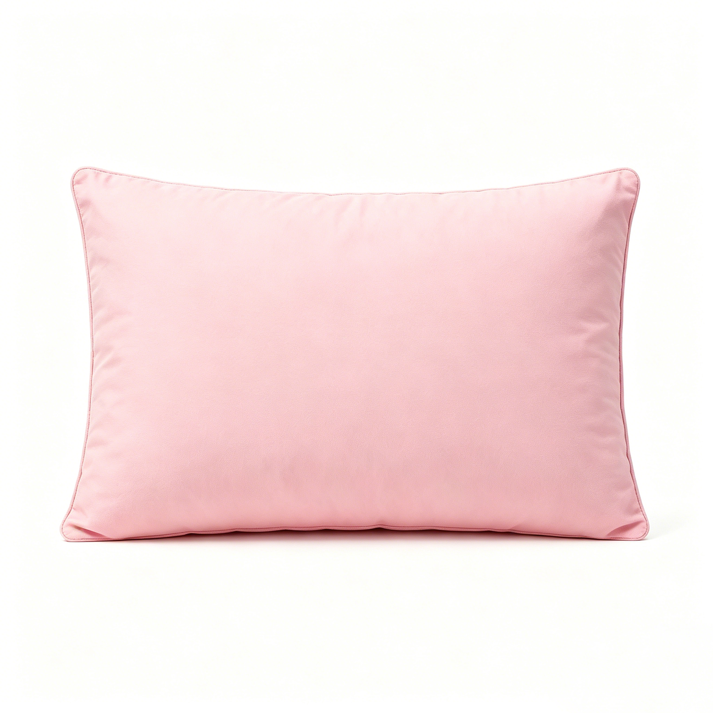Elklive Soft Pink Rectangular Throw Pillow, Solid Decorative Accent Cushion for Sofa Bed Couch Bedroom Home Decor, Comfortable Plush Indoor Decor Pillow