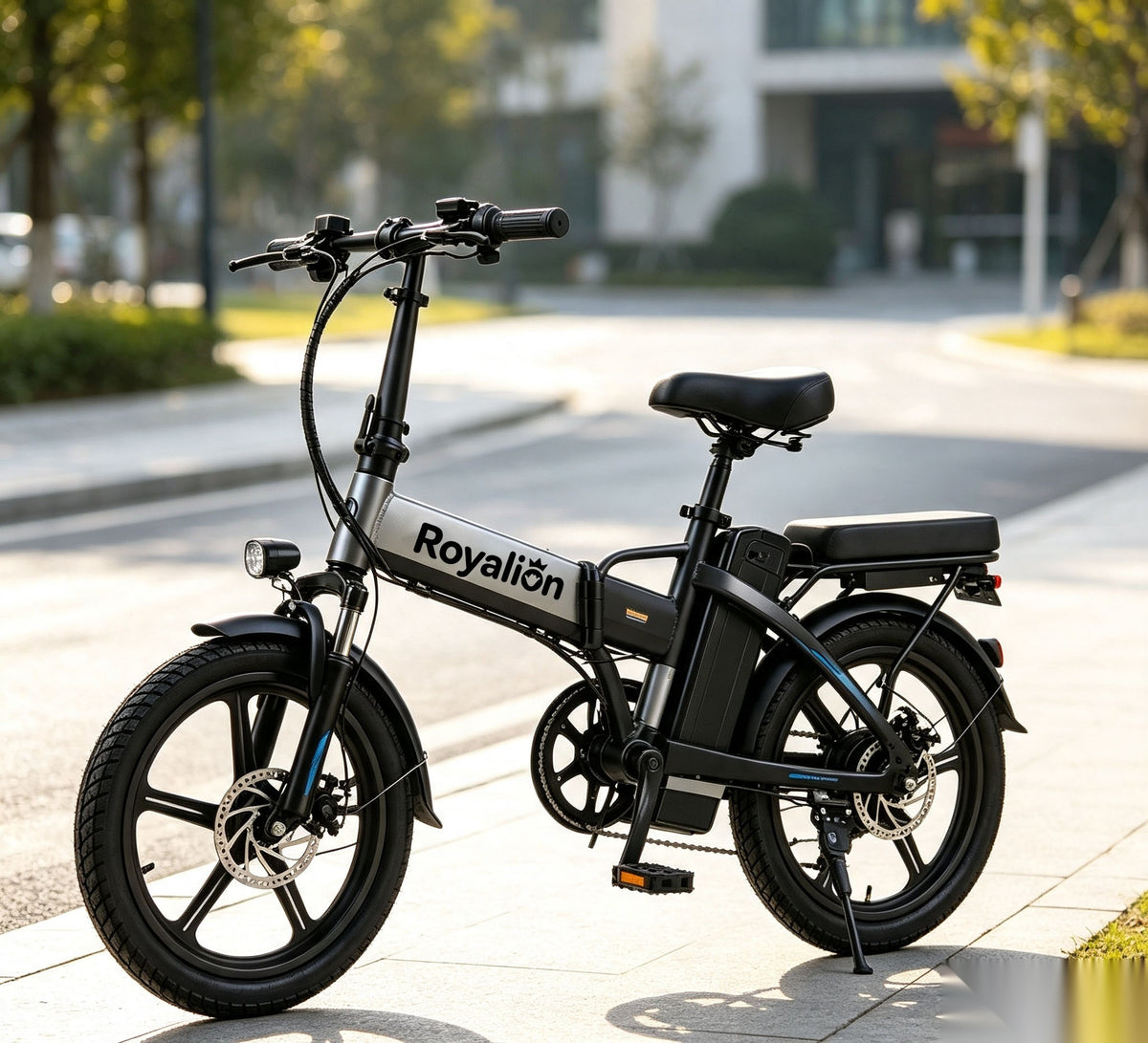Royalion Folding Electric Bike, Multi-Mode Commuter Electric Bicycle, Eco-Friendly Lightweight E-Bike for Daily Urban Travel & Leisure Riding