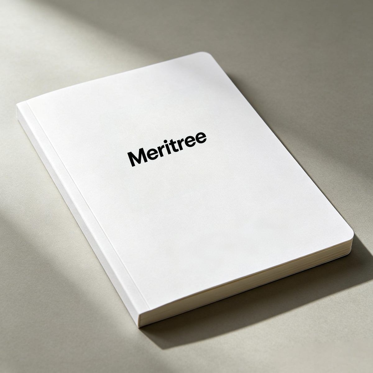 Meritree Hardcover Blank Notebook, Premium Thick‑Paper Unlined Journal, Classic Plain Writing Notepad for Office, School & Daily Planning, Gift‑Ready Notebook with Storage Box