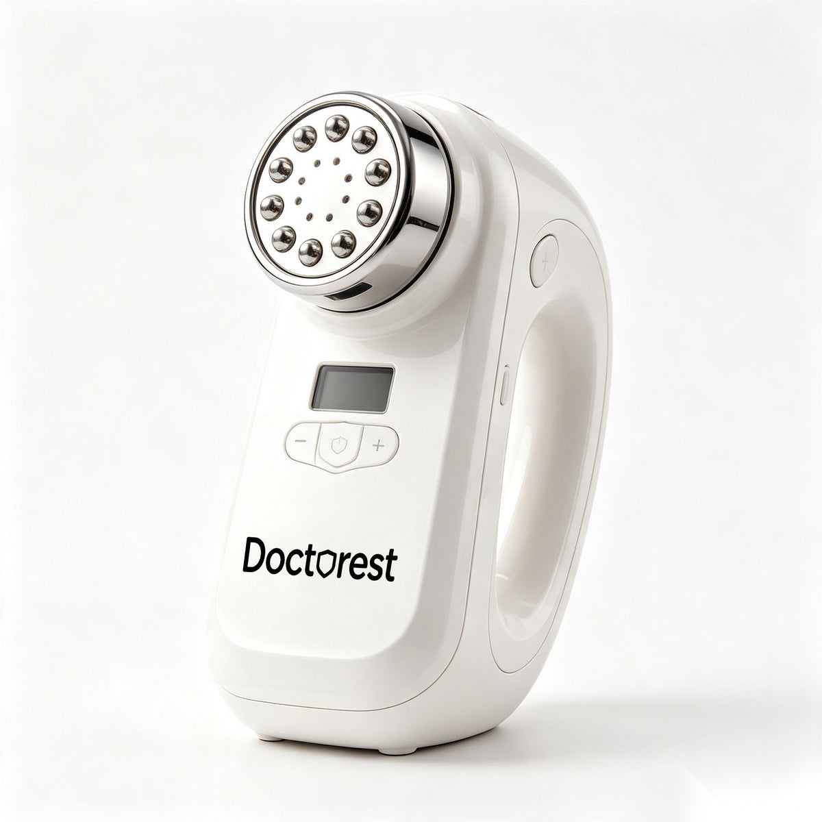 Doctorest Handheld Electric Body Massager with Digital Display, Adjustable Multi-Speed Portable Massage Device with Metal Roller Balls for Back, Neck, Shoulder & Muscle Relief