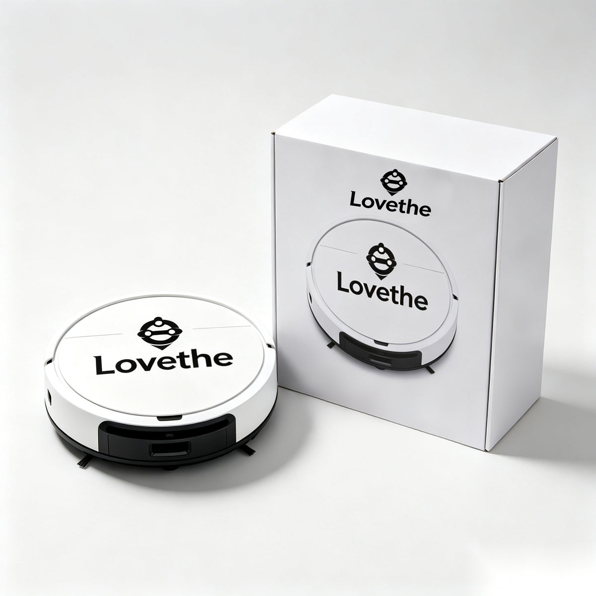 Lovethe Robot Vacuum Cleaner, Automatic Robotic Vacuum, Multi-Surface Smart Floor Sweeper for Home Hard Floors Carpets