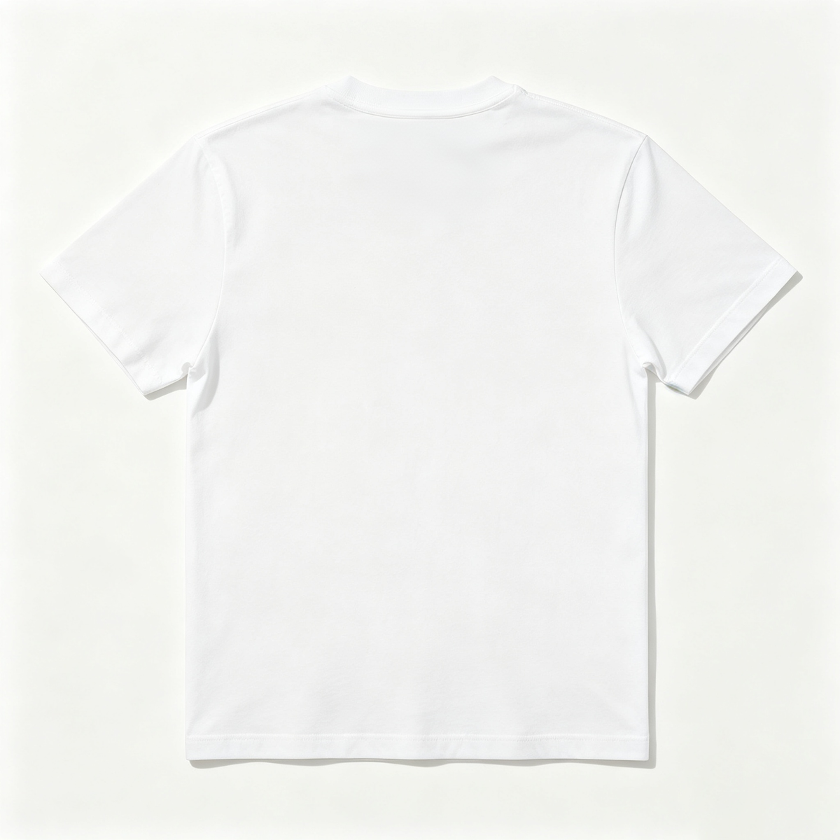 Comfplus Men's Short Sleeve Crew Neck T-Shirt, Solid White Basic Casual Tee, Soft Breathable Cotton T Shirt for Daily Wear Outdoor Activities