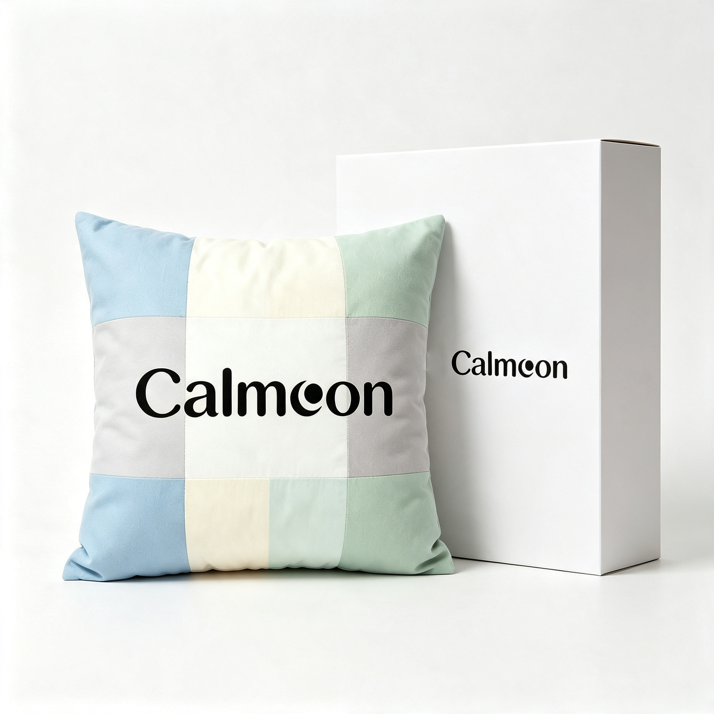 Calmoon Patchwork Color-Block Throw Pillow
