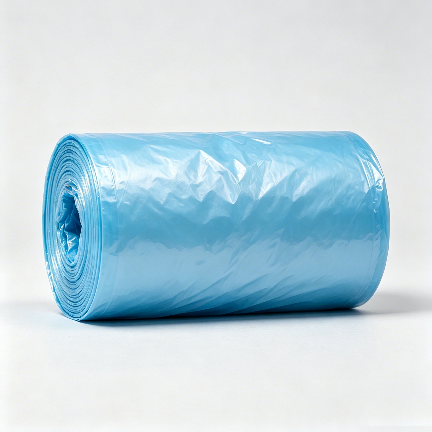 ArkElk Light Blue Roll Trash Bags, Heavy Duty Leakproof Disposable Garbage Bags, Tear Resistant Household Waste Bin Liners for Kitchen Bathroom Office