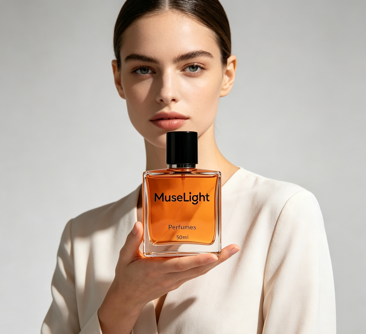 MuseLight Eau de Parfum Long Lasting Warm Citrus Woody Fragrance for Women, Elegant Square Glass Perfume Bottle, Daily Office Dating Travel Scent, Perfect Holiday Gift for Her