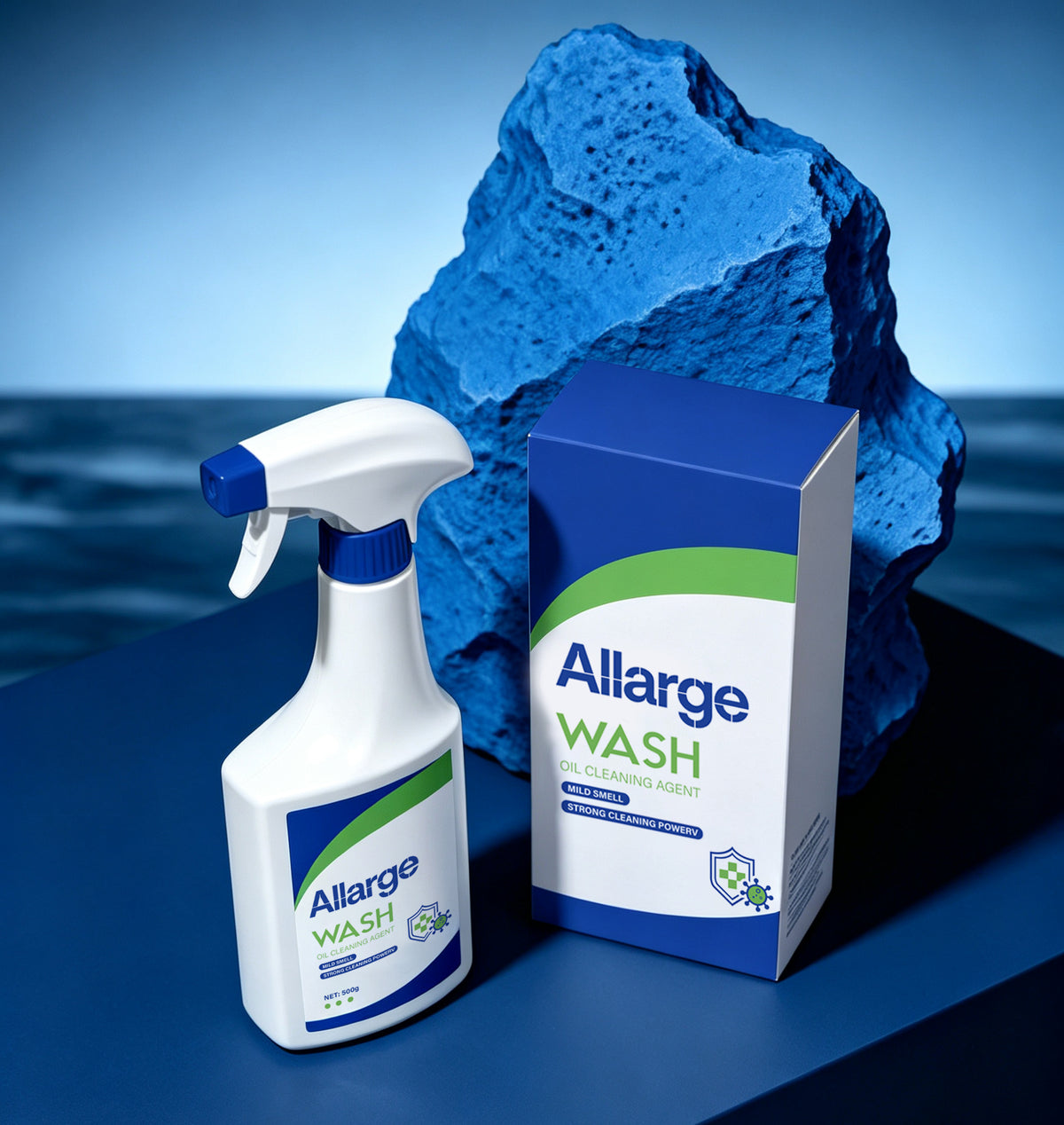 Allarge All‑Purpose Household Oil Stain Cleaner Spray, Heavy‑Duty Grease Remover for Kitchen, Countertop, Stove, Tile, Multi‑Surface Home Cleaning Agent, Mild Formula