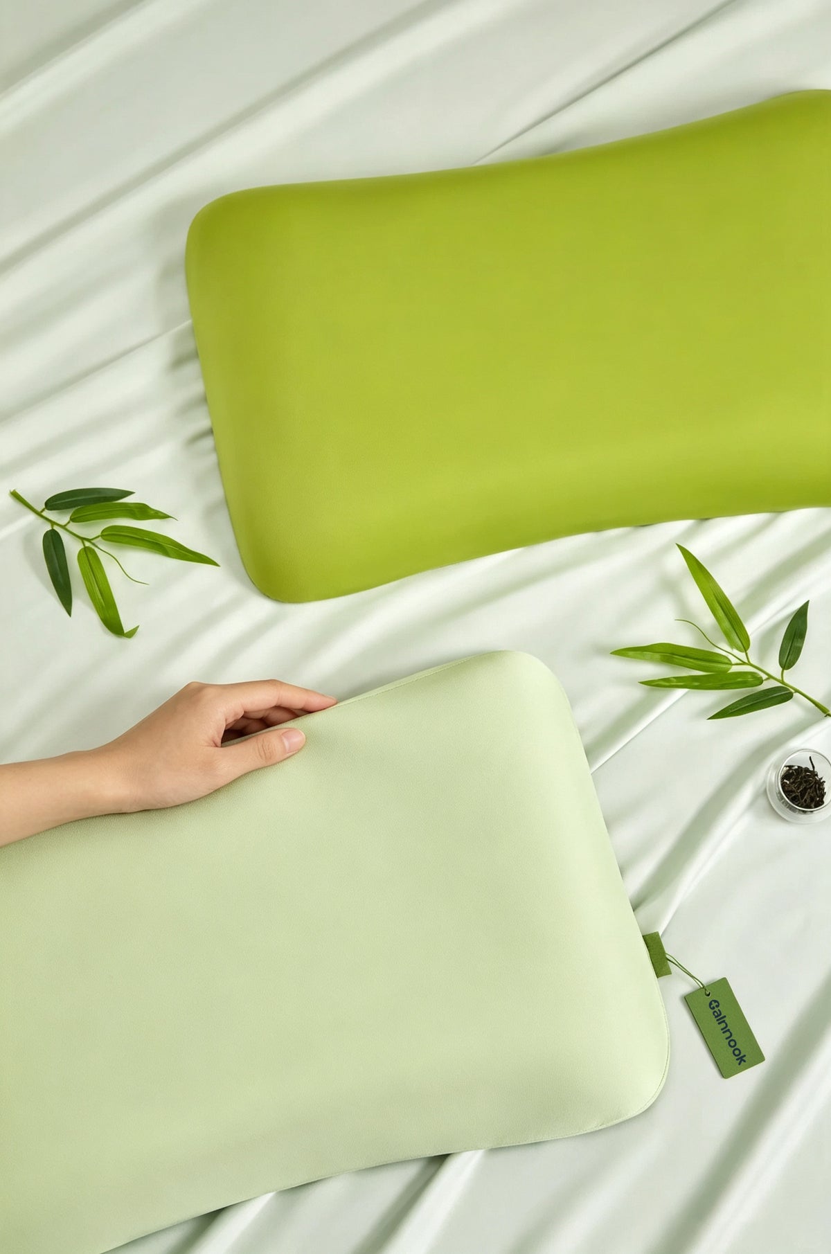 Calnnook Memory Foam Bed Pillow for Sleeping, Ergonomic Neck Support Pillow with Breathable Soft Outer Cover, Premium Gift Box Packaged Sleep Pillow