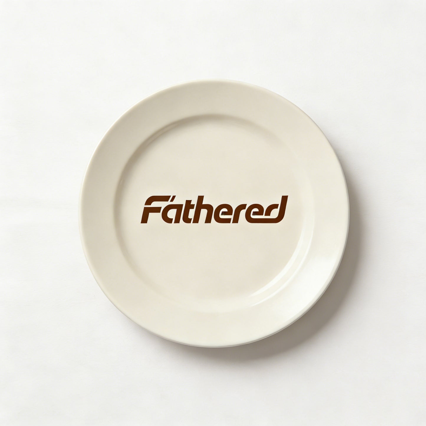 【Fathered Ceramic Dinner Plate】—— Timeless Elegance for Everyday Dining