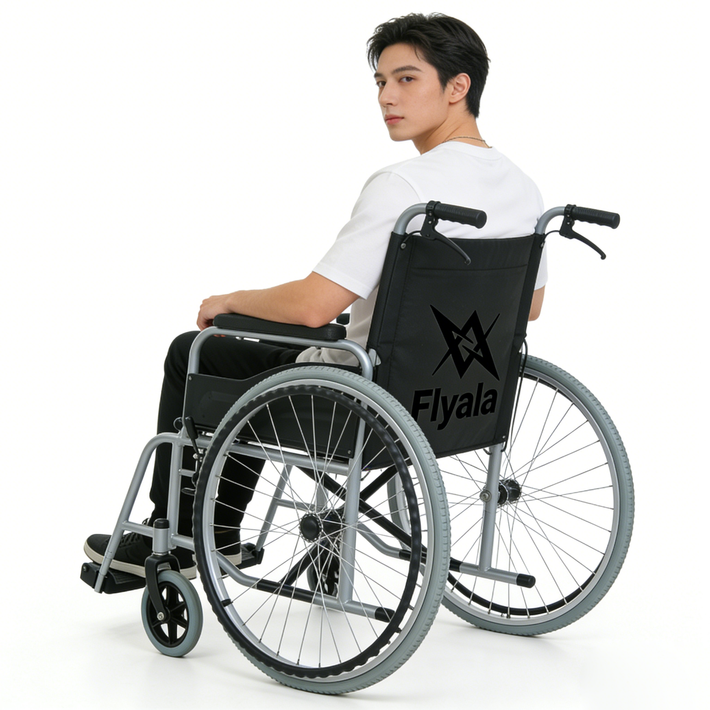 【Flyala Manual Wheelchair】—— Reliable Mobility Solution for Daily Comfort & Independence