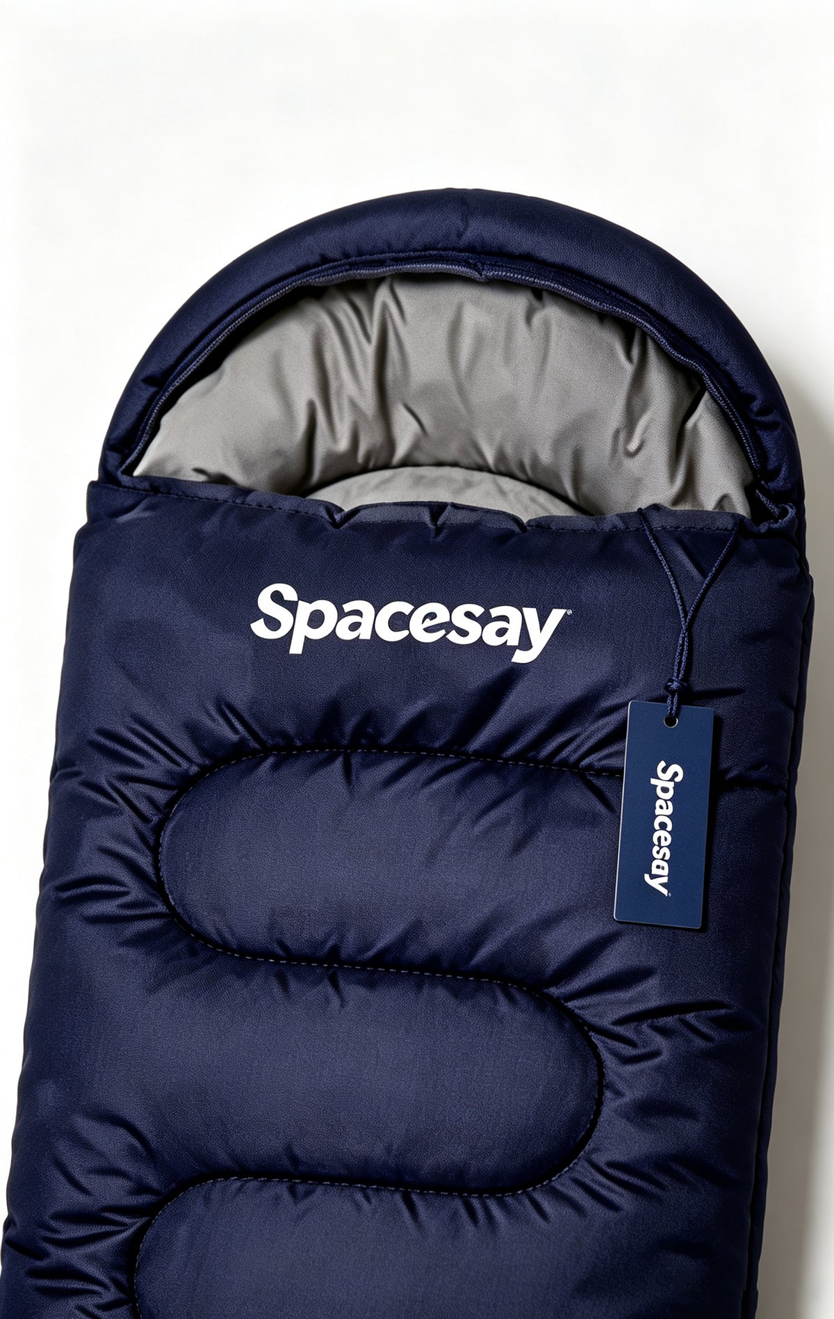 Spacesay Hooded Sleeping Bags for Adults, Thick Warm Envelope Style Sleeping Bag, Water Resistant & Connectable, Portable Camping Sleeping Bag for Hiking, Travel, Indoor Emergency Use
