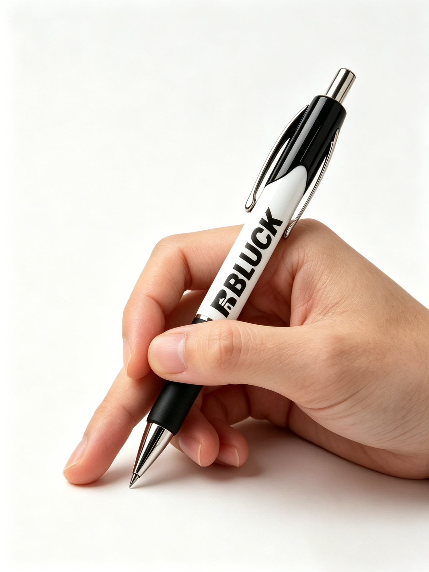 BBLUCK Retractable Ballpoint Pen, Black Ink Medium Point (1.0mm), Smooth Writing Pen with Comfort Grip for Office, School & Everyday Use