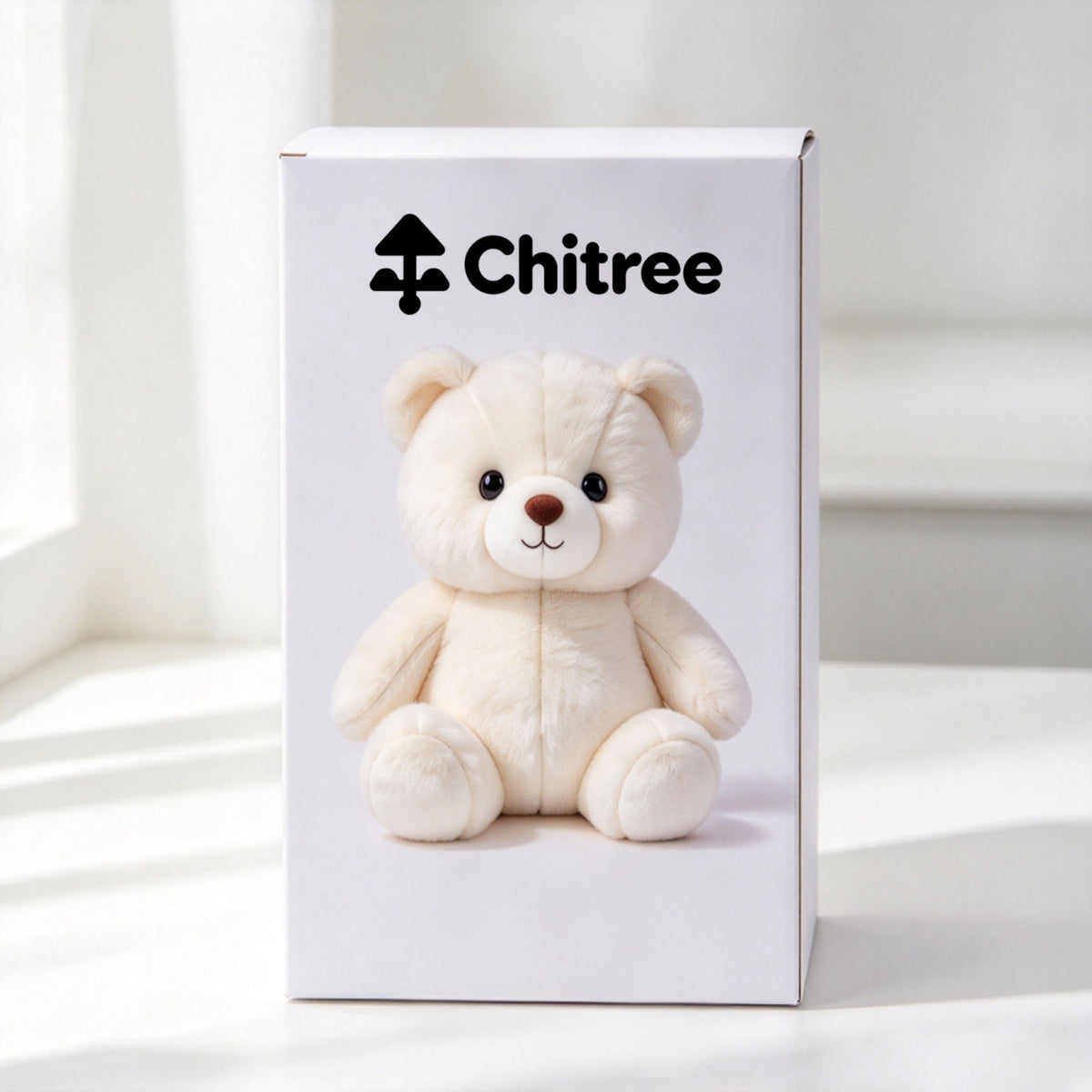 Chitree Teddy Bear Plush Toy, Soft Stuffed Animal Bear Doll, Cuddly Hugging Plush Companion for Kids Adults, Ideal Home Decor & Gift