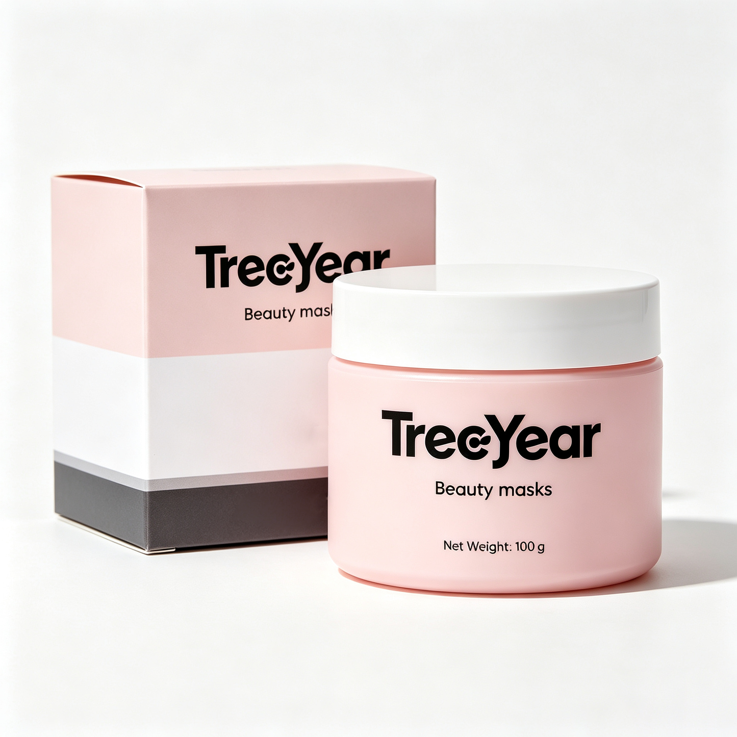 TreeYear Cream Beauty Mask, Hydrating Smoothing Facial Treatment Mask, Daily Nourishing Leave-On & Washable Face Mask