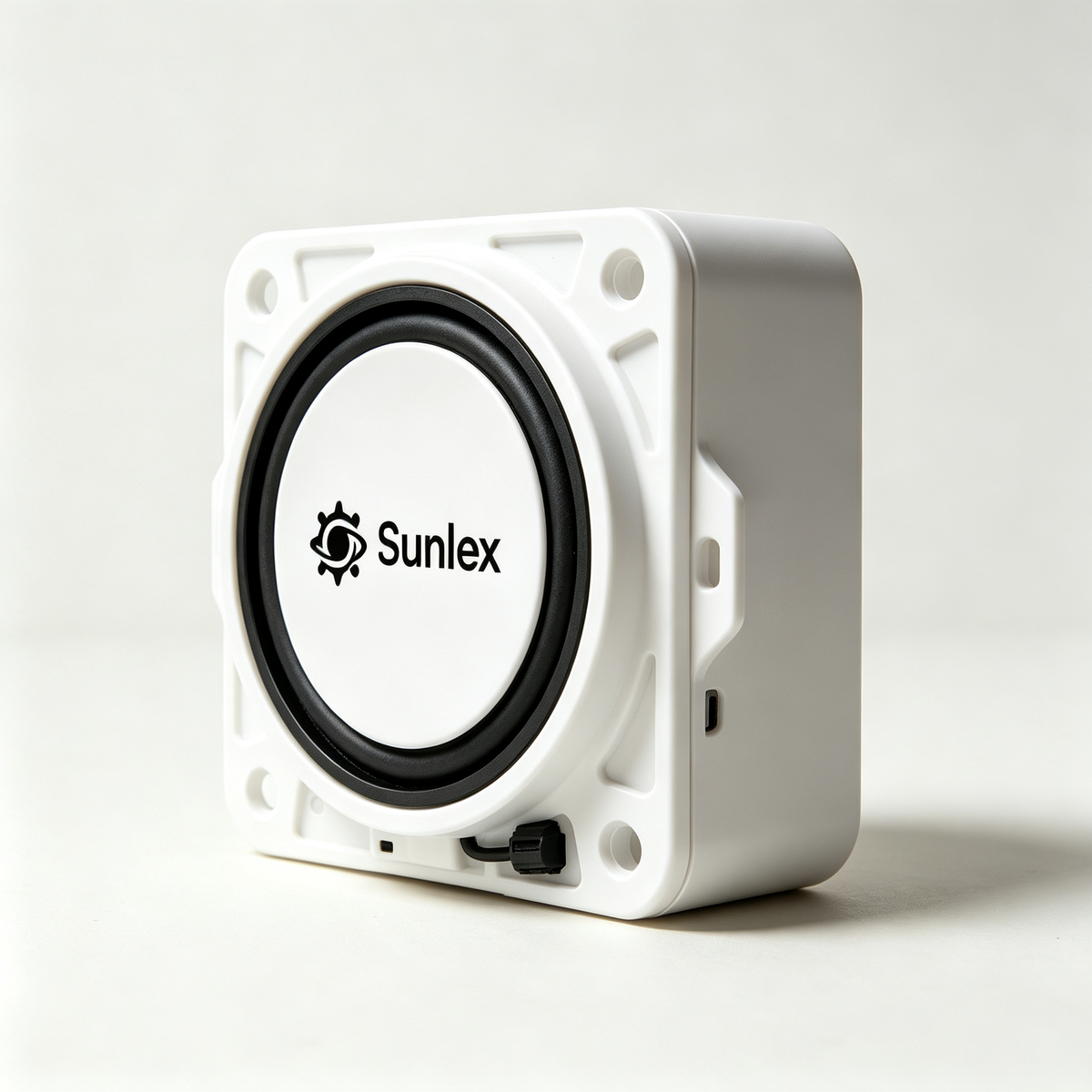 Sunlex 12V Square‑Shaped Vehicle Horn, IP65 Waterproof High‑Decibel Automotive Warning Horn, Universal Replacement Speaker for Car, Truck, SUV, Motorcycle, Boat
