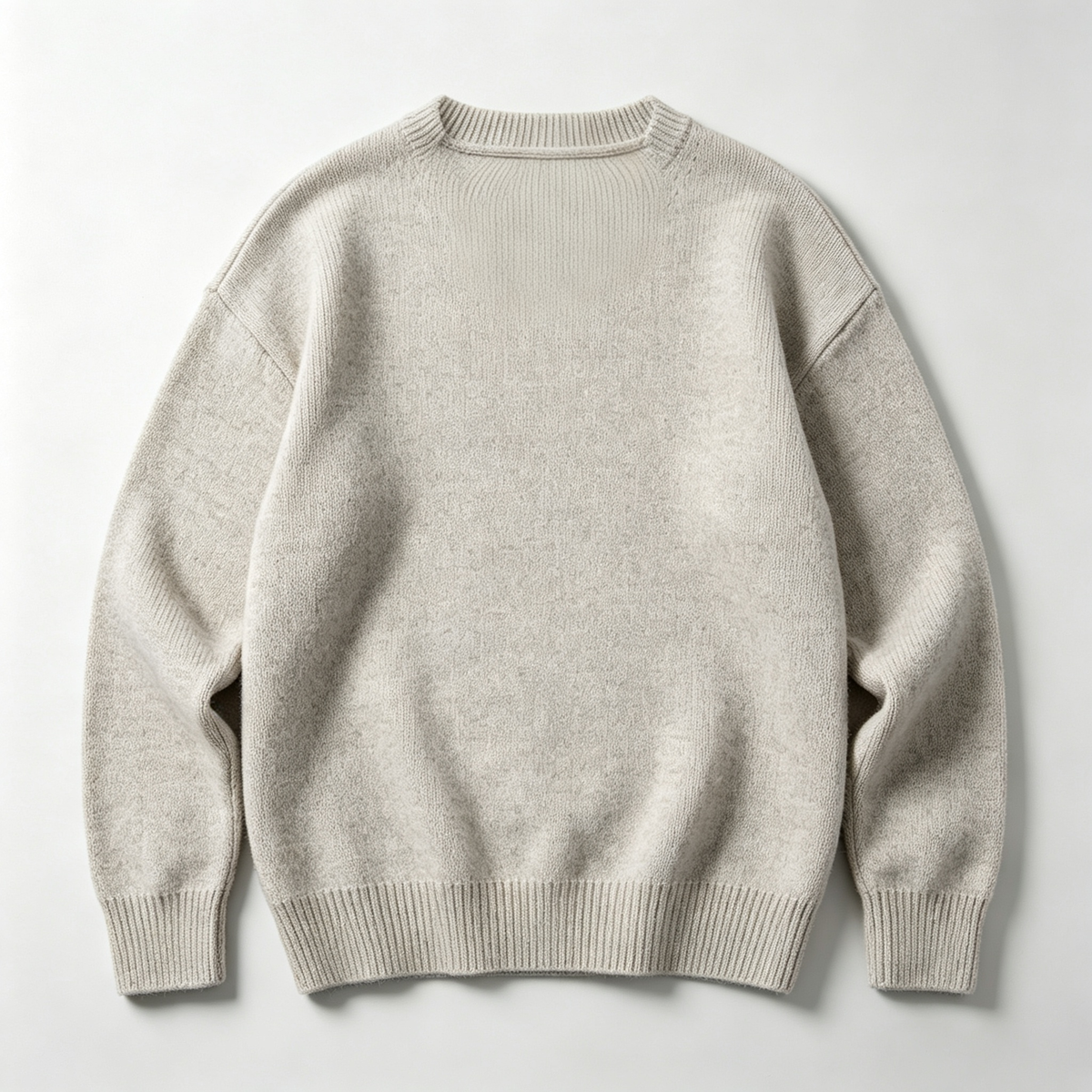 OmenStar Crew Neck Knit Sweater, Relaxed‑Fit Long Sleeve Pullover, Soft Warm Casual Knitted Jumper for Unisex