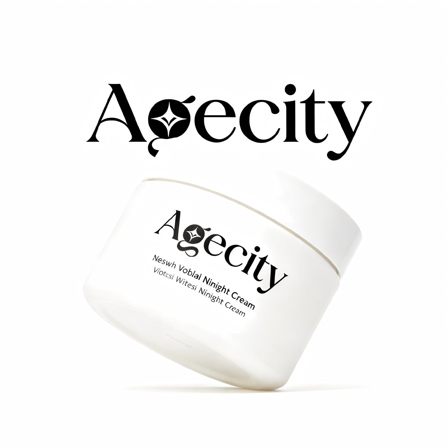 Agecity Night Repair Face Cream, Hydrating Anti-Aging Night Cream for Wrinkles & Fine Lines, Brightening & Barrier Repair, Suitable for Sensitive Skin