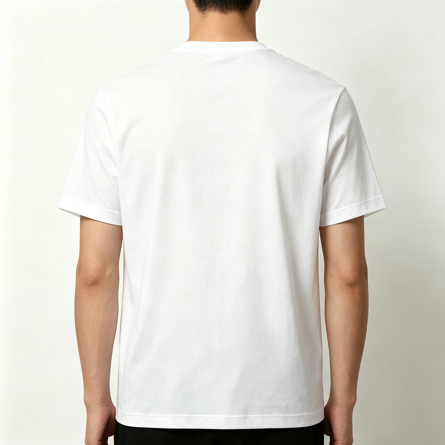 HotSing Men’s Crew Neck Short Sleeve T-Shirt, Premium Soft Combed Cotton Loose Fit Basic Tee, Flame Detail Streetwear Breathable Casual Top for Workout Daily Outfit