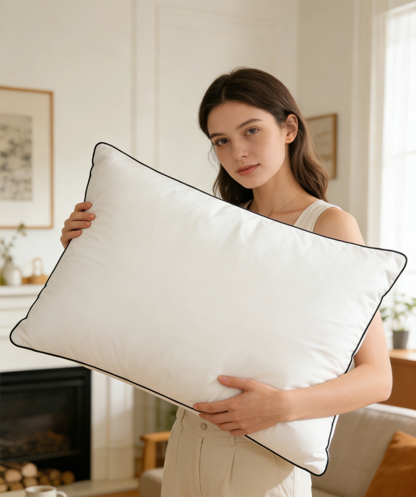 【Apexhom Premium Bed Pillow】—— Elevate Your Sleep with Cloud-Like Comfort & Timeless Style