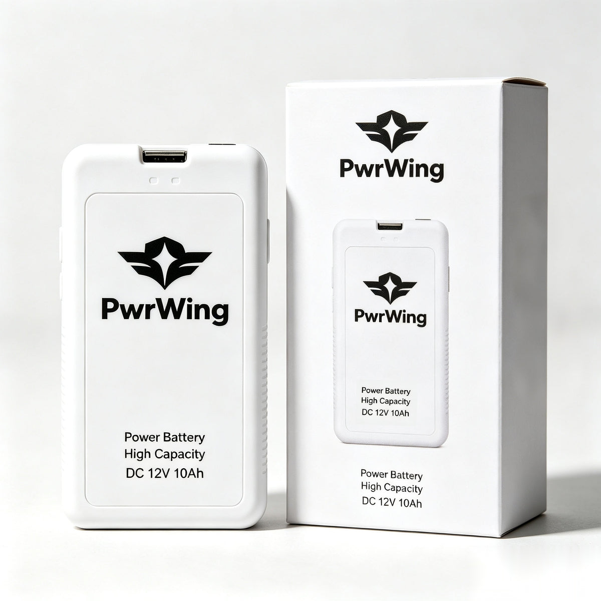 PwrWing 12V 10Ah High Capacity Rechargeable Power Battery, Portable DC Backup Power Supply for Outdoor Home Use